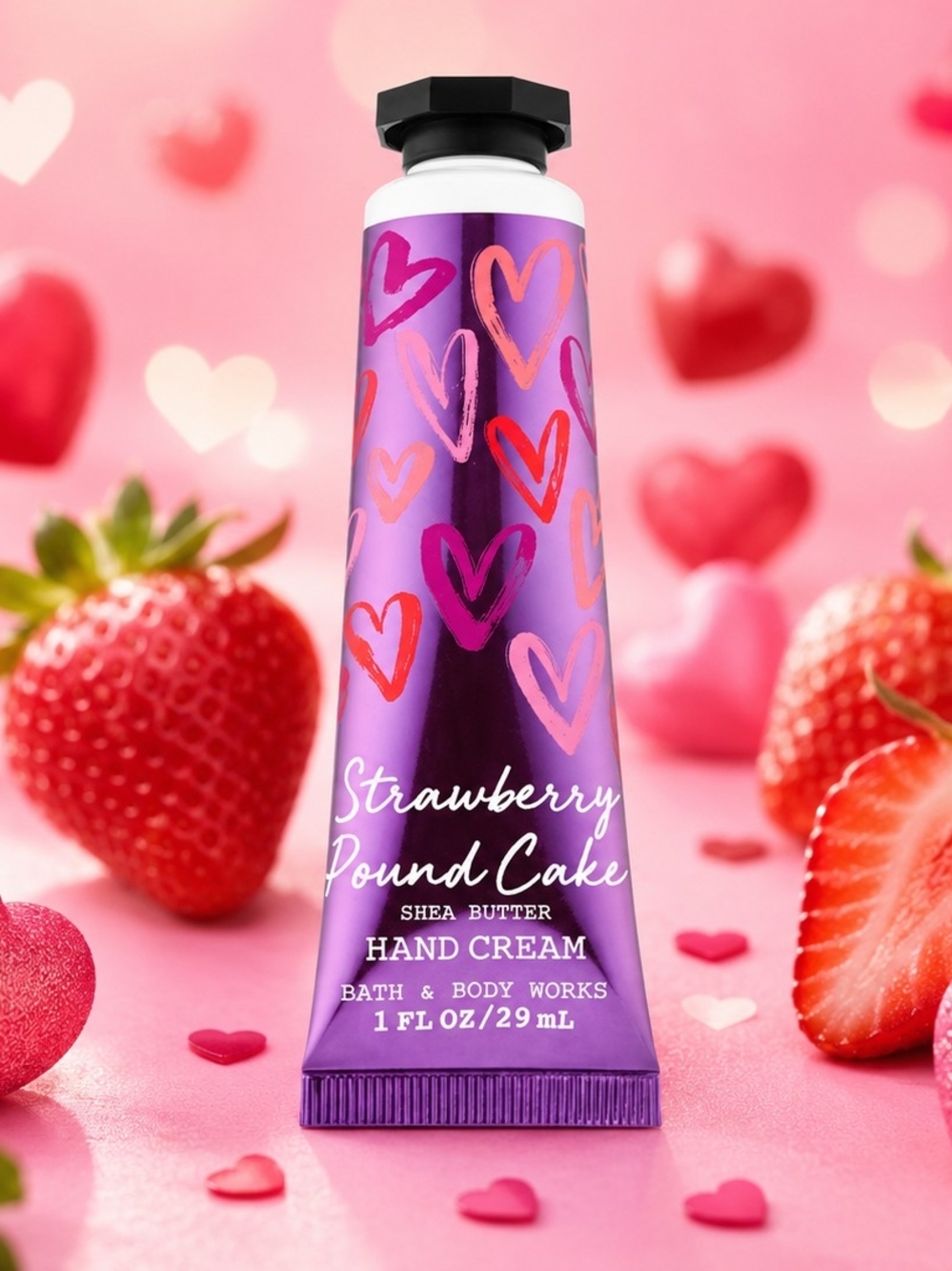 Bath & Body Works Purple Strawberry Pound Cake Shea Butter Hand Cream